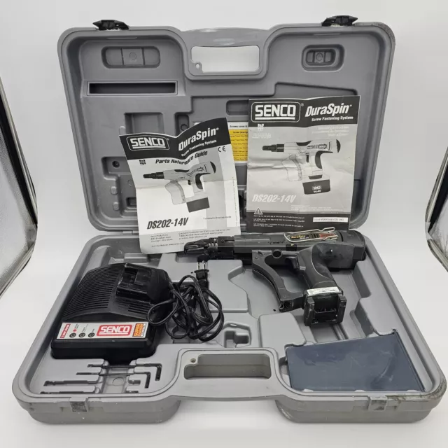 Senco DuraSpin 14.4V DS202-14V Cordless Drywall Screwgun and Charger - READ