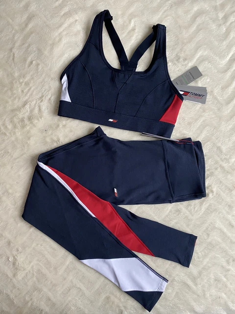 Top da palestra sportivo marino Tommy Hilfiger taglia S nuovo con etichette