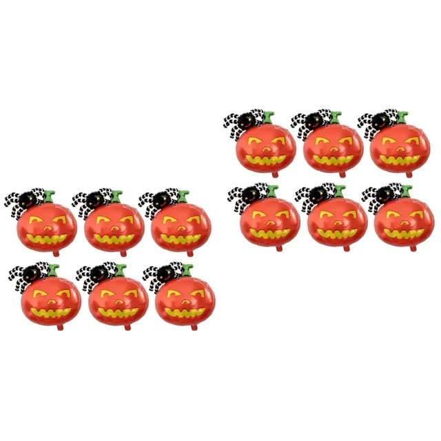 12 PCS Pumpkin Spider en forme de ballon créatif de décoration créative de film