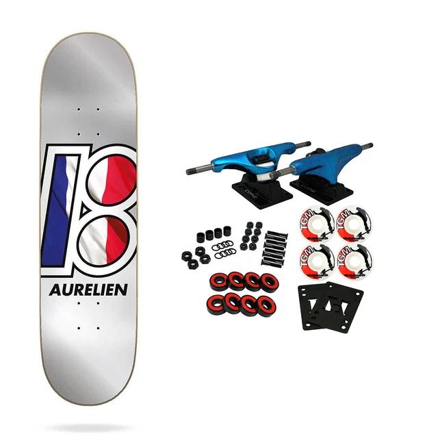 Deck De Skate Plan B Aurélien Noir Néon - Largeur 8 - Neuf Sous Blister