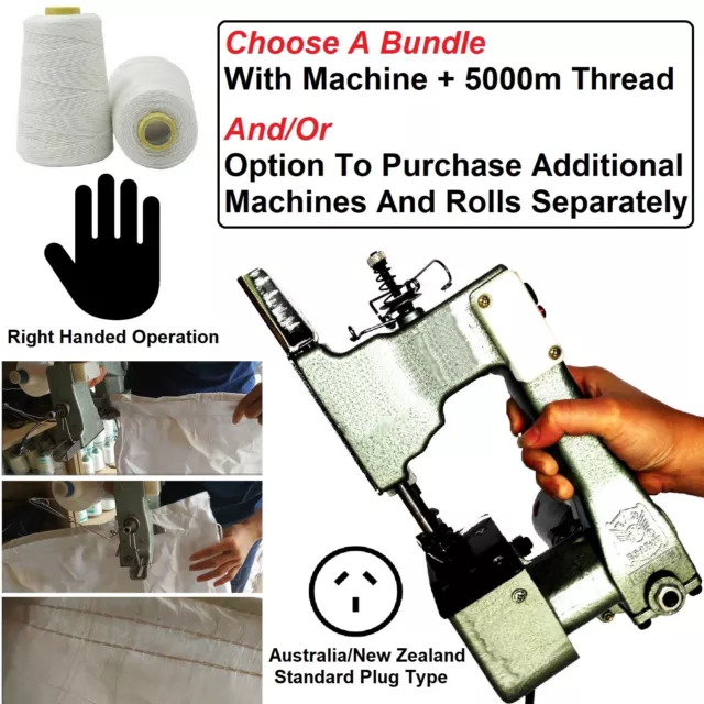 Professional Handheld Bag Closing Machine Sack Stitch Seal Packing Sealing Tool