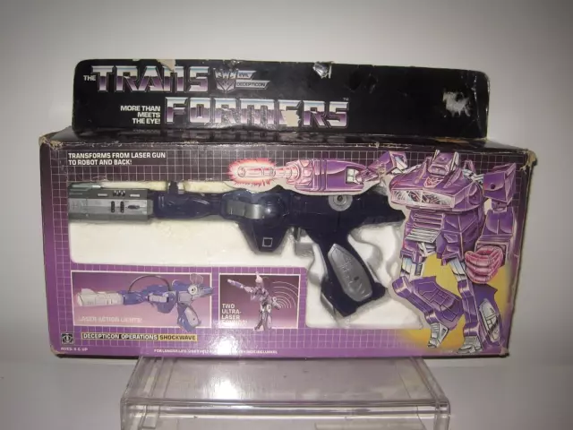 Vintage 1985 Transformers SHOCKWAVE  G1  Whit Original  Box by Hasbro !!!!!!!!!!