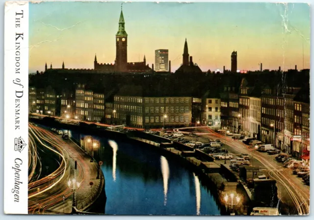 Postcard - Old Strand By Night - The Kingdom of Denmark - Copenhagen, Denmark