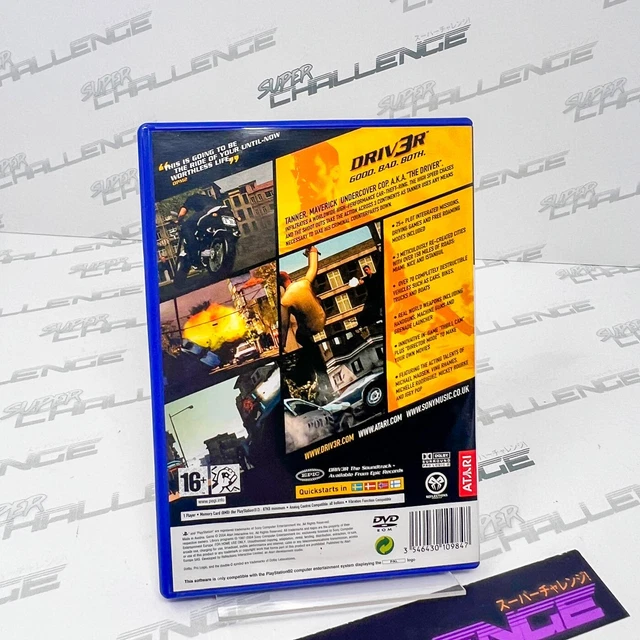 Driv3r PS2 PlayStation 2 PAL/UK Atari completo di manuale 2