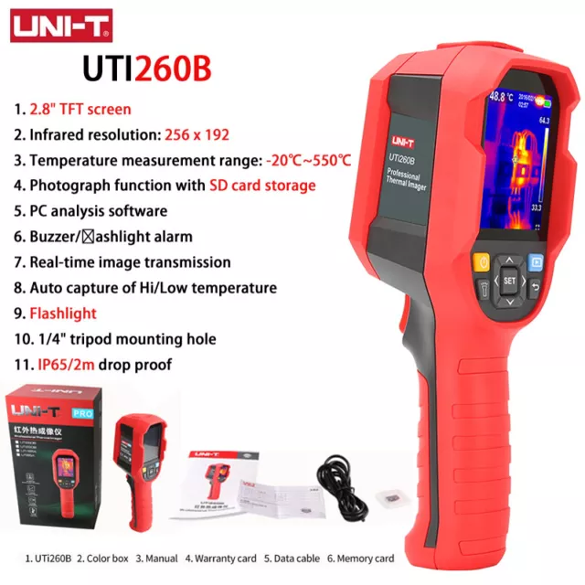 UNI-T UTi260B Industrial Infrared Thermal Imager Temperature Imaging Camera AU