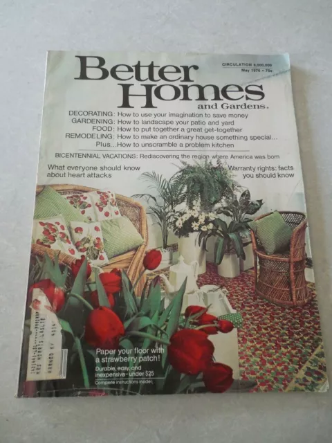 BETTER HOMES AND GARDENS Magazine, MAY 1976, BICENTENNIAL VACATIONS, DECORATING!