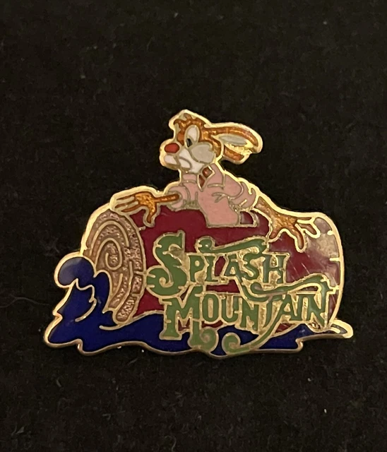 Vintage SPLASH MOUNTAIN Brer Rabbit Disney Pin Rare 1990s With Pink Shirt  [A]