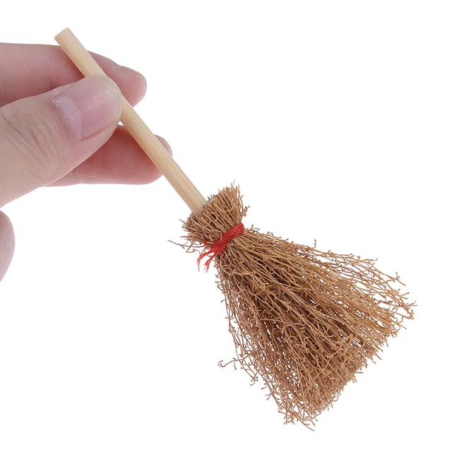 1:12 Dollhouse miniature broom doll house diy kitchen accessor'J4