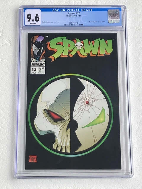 SPAWN #12 CGC 9.6 NM+ Image Comics 7/93 BOLLDWULF POSTER INSIDE