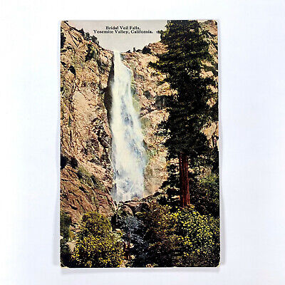 Postcard California Yosemite Ca Bridal Veil Falls 1910s Unposted Divided Back