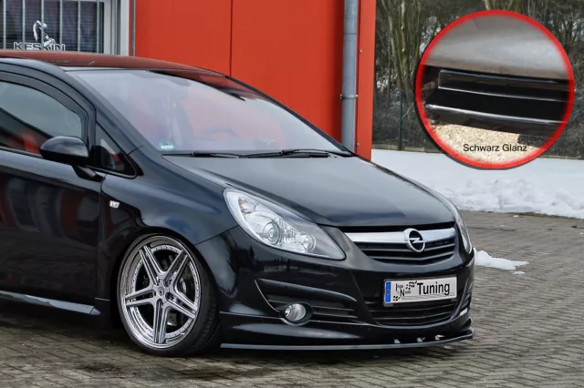 Spoilerschwert Frontspoiler Lippe ABS Opel Corsa D GSI OPC-Line schwarz glänzend