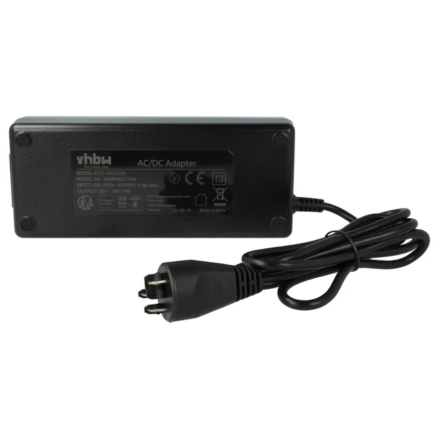 Chargeur Compatible Bosch Powertube 500 Chargeur Vhbw 144W - Compatible Bosch PowerTube/PowerPack 500/625 - Pour Vélos électriques Chargeur Vélos électriques