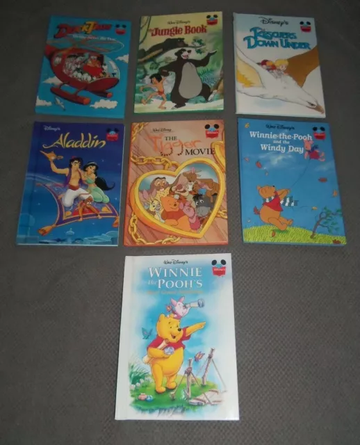 Disney's Wonderful World of Reading 7 x Books Kids Children's Classics Vintage