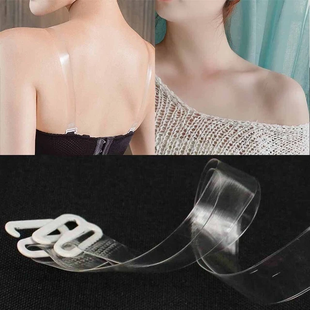 Soutien-gorge ceinture bandoulière transparent antidérapant vêtements femmes
