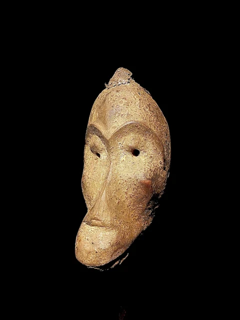 African mask antiques, large African mask Wooden - Dan - Côte d'Ivoire 1876