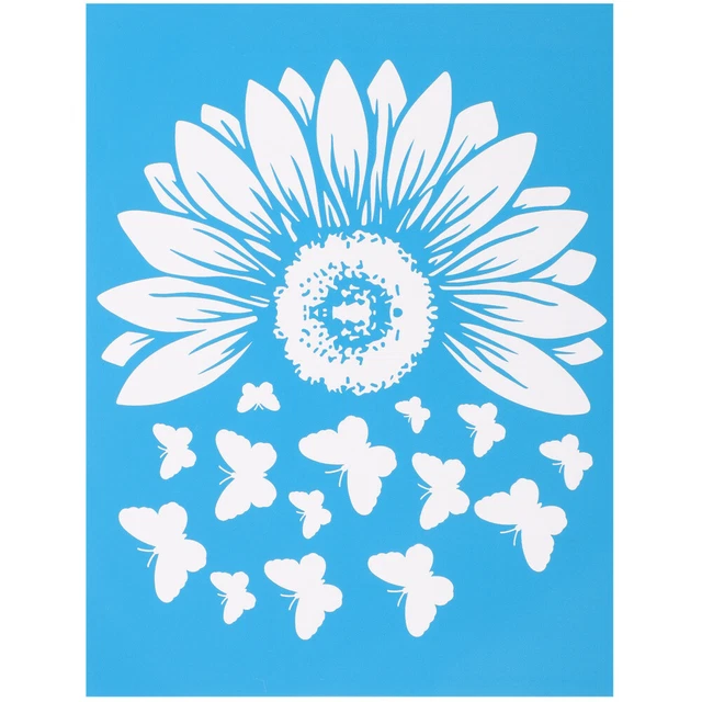 DIY-Zeichenschablone -Schablonen Kreidepaste Gucken Haupt