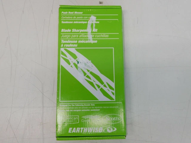 SCOTTS EARTHWISE PUSH Reel Mower Blade Sharpening Kit Brand New