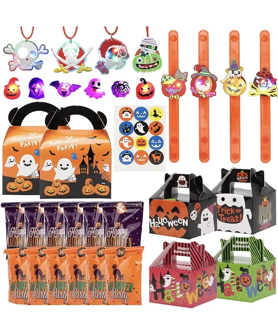 Halloween Light up Rings for Kids 50 Pcs LED Flashing Ring Toys Party Favors