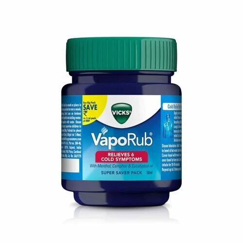 VICKS VAPORUB OINTMENT 25ml block nose cough Nasal Expiry 06/