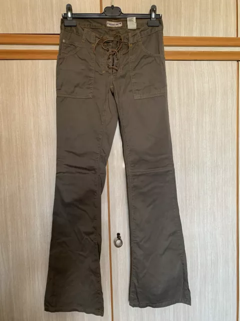 PANTALONI DONNA MARCA Rocco Barocco Originali In Cotone Marroni EUR 35 00 PicClick IT