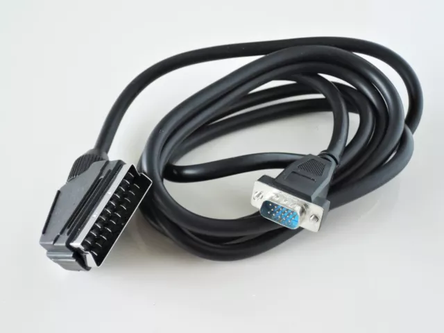 Cavo Video da VGA maschio a Scart maschio - 2mt, switch PIN4-PIN5