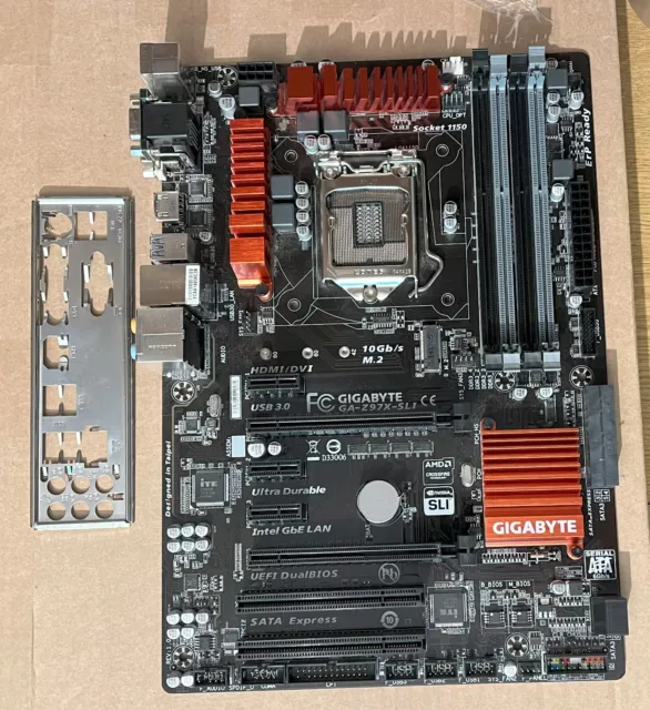 GIGABYTE GAZ97XSLI Motherboard Spares or Repairs Faulty £4.99