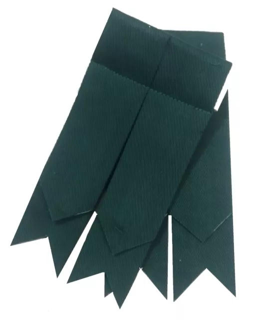 Kilt Écossais Tuyau Chaussettes Flashes Vert Bouteille Jarretière Pointu / Usure