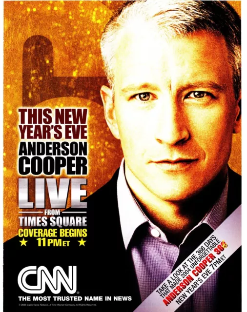 PTP84 ADVERT 10x8" ANDERSON COOPER 360 LIVE FROM TIMES SQUARE