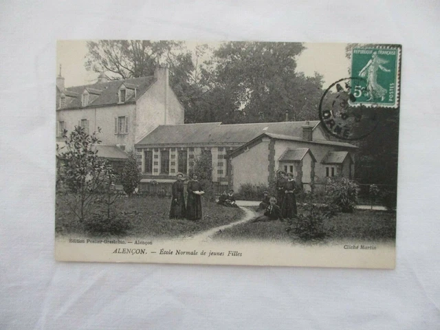 Cpa Orne 61 Alencon Normal Girls School