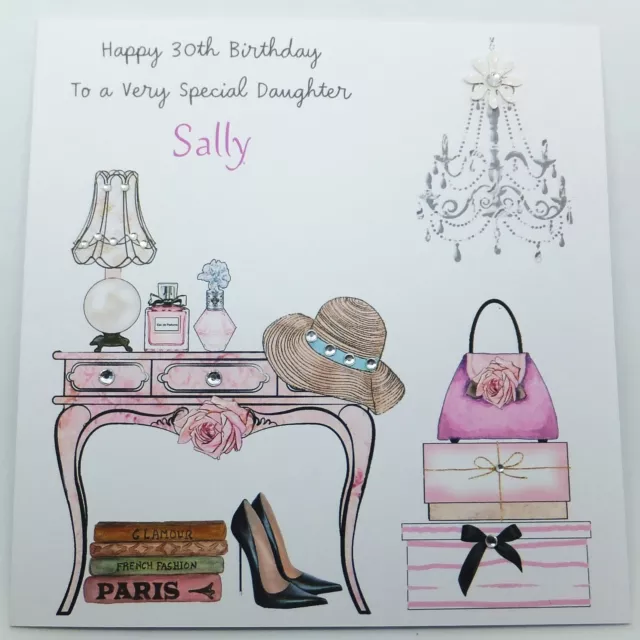 Personalised Birthday Card Daughter, Sister, Niece Granddaughter 21st 30th 40th