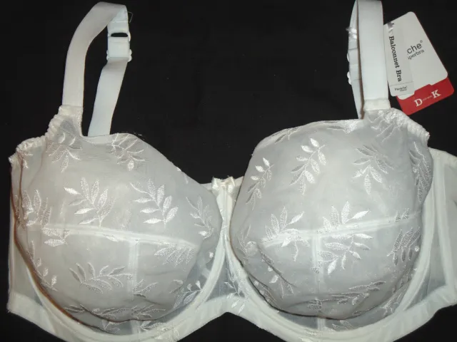 NWT Panache 3251 Tango II Superbra balconette underwire bra - White U CHOOSE