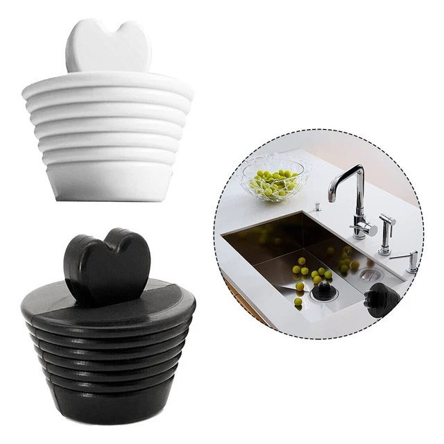 Spina per vasca da bagno spina per tenuta accessori bagno spina per vasca nero/bianco