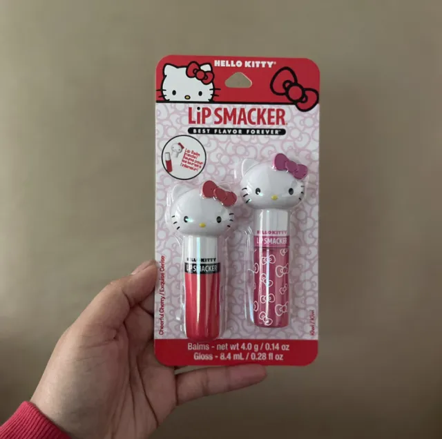 Hello Kitty Sanrio Lip Makeup Smacker Lippy Pal 2 Pack Set