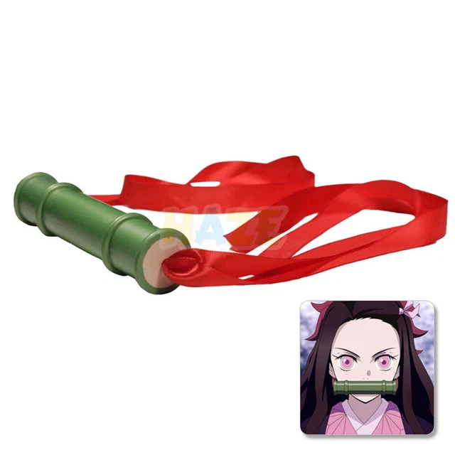 NEZUKO KAMADO COSPLAY Prop Demon Slayer Muzzle Mouth Bamboo Costume PVC