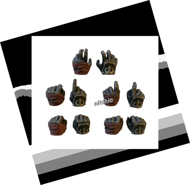 Mezco One:12 Solomon Kane – TEN INTERCHANGEABLE HANDS 1/12 Scale Fodder
