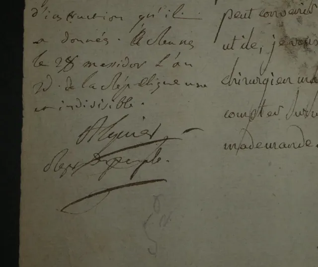 Charles-Jean-Marie ALQUIER - Note autographe signée, époque Révolution, 1793/94 3