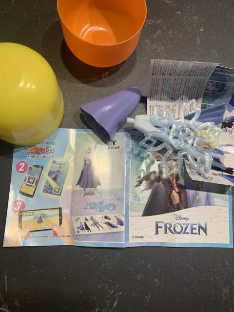 Kinder Ferrero Gran Sorpresa Pasqua 2022 Disney Frozen Elsa Dvd26B