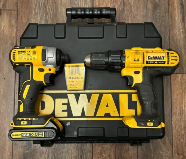 DeWalt driver senza fili senza brushless agli ioni di litio 18 V 2,0 Ah XR più trapano DCD776