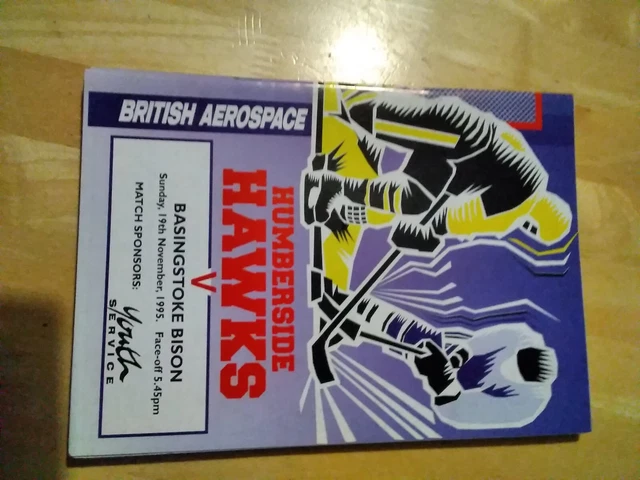 1995/96 Humberside Hawks V Basingstoke Beavers Ice Hockey 19/11