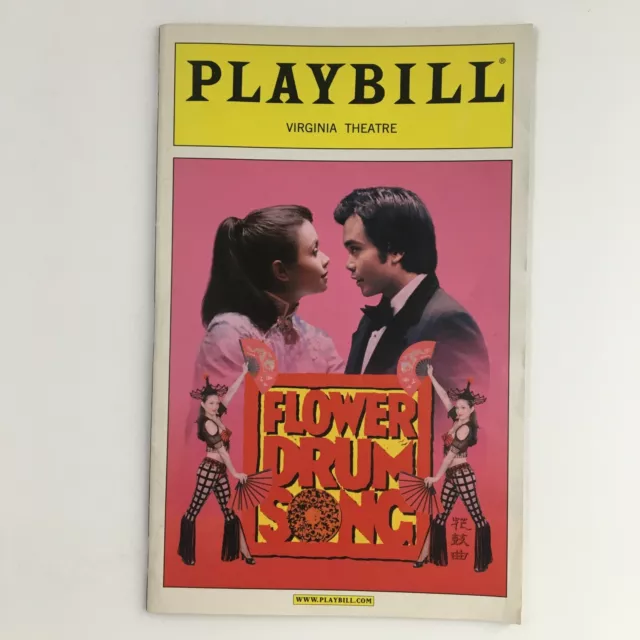 2002 Playbill Virginia Theatre Presents Lea Salonga in Flower Drum Song