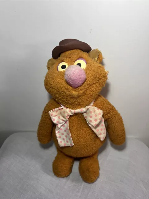 Vintage Fisher Price Fozzie Bear The Muppets Soft Plush Toy 1976 15” Jim Henson