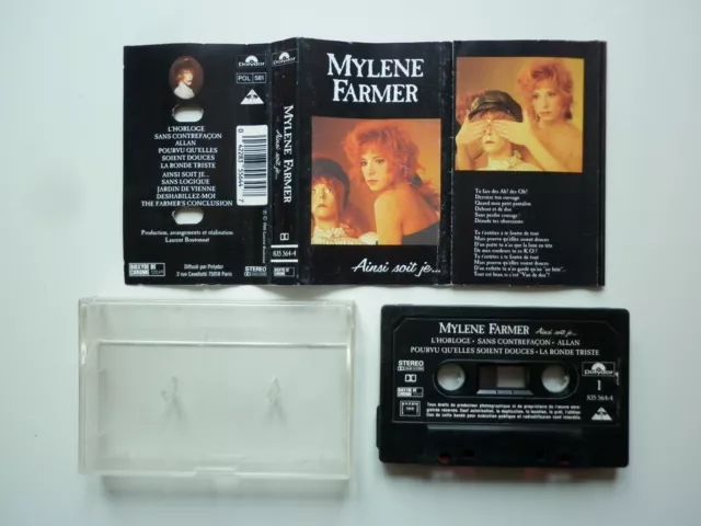 Mylene Farmer cassette K7 album Ainsi Soit Je original