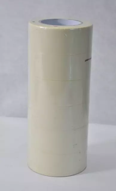 Masking Tape Rolls 6 Pack 2" W x 3" Core Adhesive Sticky Natural Color