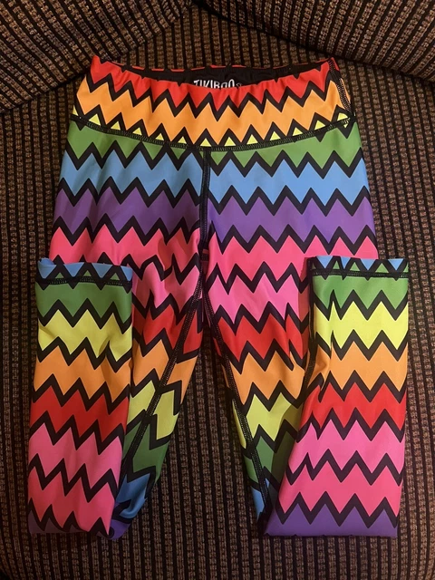 Leggings Tikiboo arcobaleno Zig Zag età 12-13 vedi descrizione