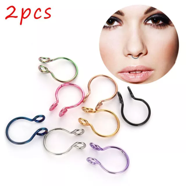 pas de piercing nécessaires faux nez bague un septum joaillerie cilp sur hoop