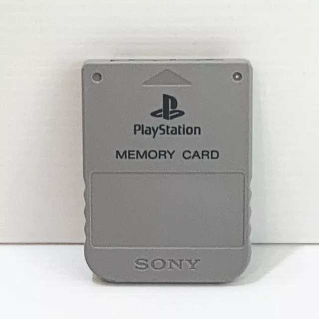 Genuine Original Playstation 1 Ps1 Memory Card - 100% Tested Works Perfect