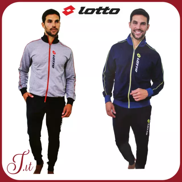 Tuta Uomo Taglie Forti LOTTO Cotone garzato 3XL 4XL 5XL Calibrato