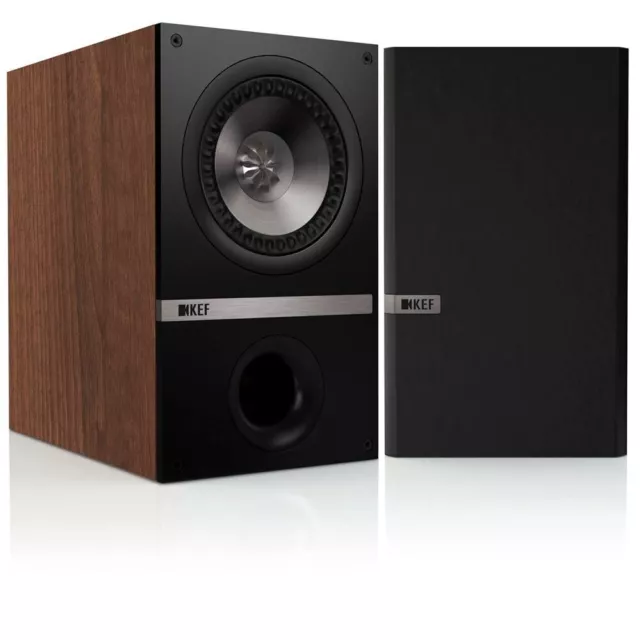 PAIR of KEF Q100 Bookshelf Speakers (Walnut)