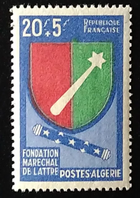 Algérie Colonie Française Timbre N°352 Fondation Maréchal De Lattre /Neuf*/1958