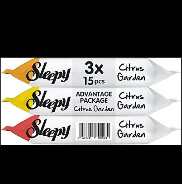 Sleepy Citrus Garden Feuchttücher Taschenformat 12x3x15 insgesamt 540 Tücher